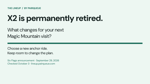 PairQueue editorial graphic: X2 is permanently retired. Choose a new anchor ride and keep room to change the plan.